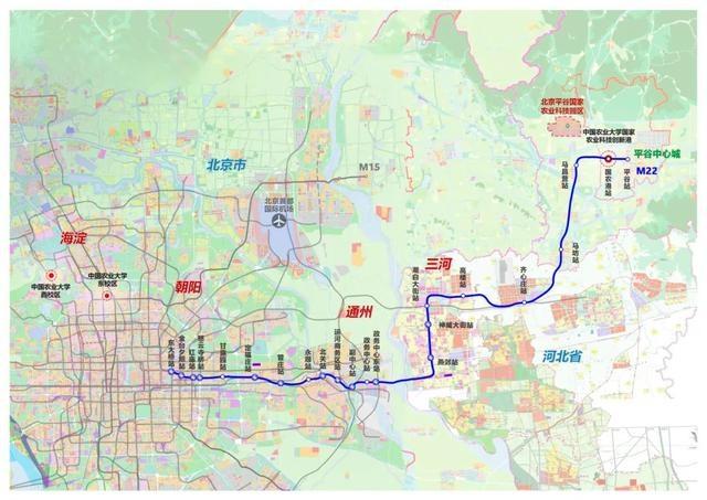 轨道交通 22 号线平谷段新进展！预计 2026 年通车，4 座车站封顶，还有这些好消息  第2张