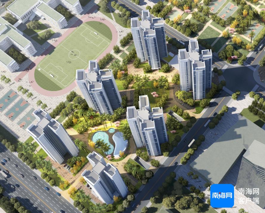 海口江东新区春晖园A08项目6栋住宅楼全面实现正负零，210名工人冲刺年度总目标  第2张