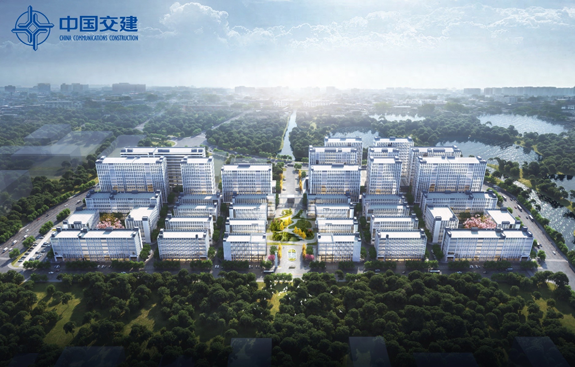 禅城区都市工业新地标！中交城建壹里科创云廊项目如何克服高温台风，高歌猛进？  第1张