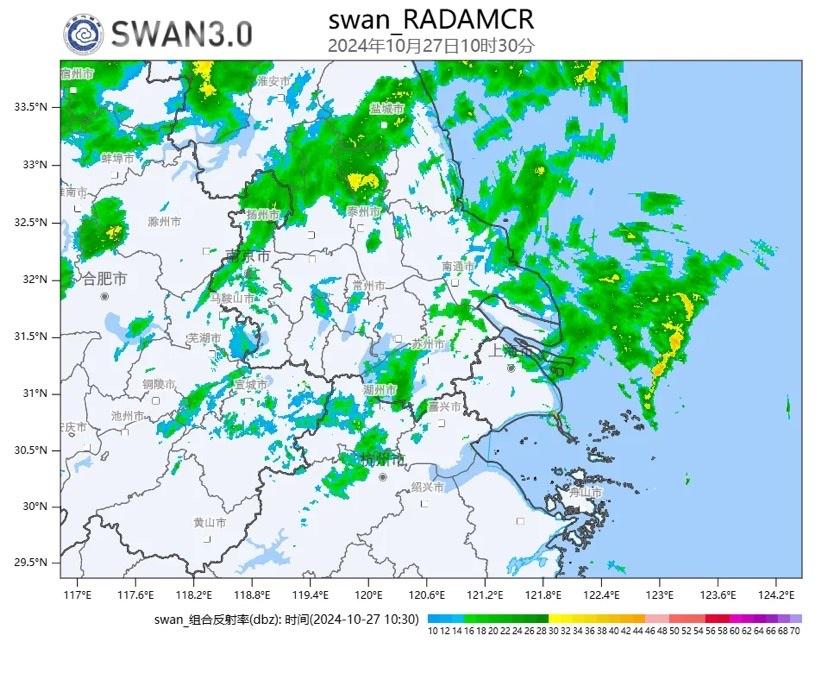 昨夜今晨上海累积雨量中雨局部大雨，今天阵风可达 7-8 级  第2张