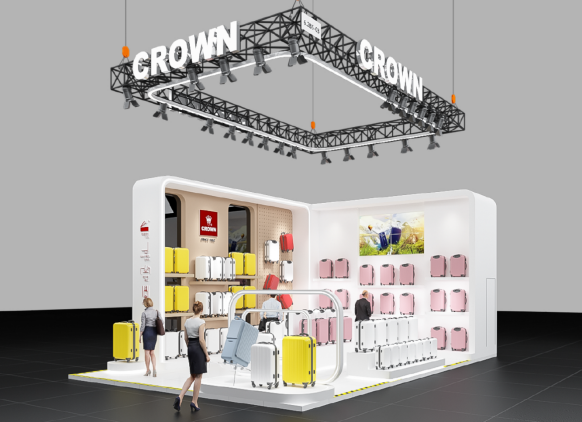 CROWN 皇冠箱包六度亮相进博会，创新工艺、环保理念、多彩时尚等你来  第2张