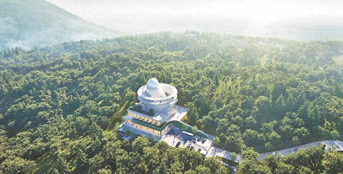 深汕特别合作区气象灾害监测预警工程：宇宙星环悬浮，天文观测穹顶璀璨如宝石  第1张