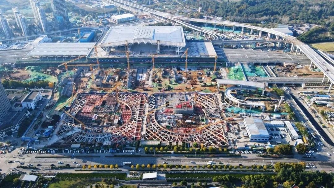 合肥西站地下工程封顶，地上工程即将启动，22.7万平方米巨无霸项目进入‘长高期’  第1张