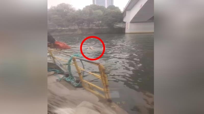 惊险瞬间！柳州水上公交船员勇救跳桥女子，生死营救全记录曝光  第2张
