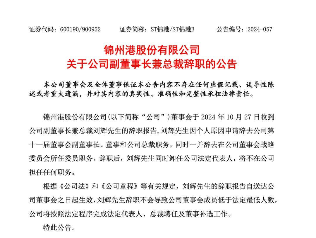 突发！ST 锦港多名高管被采取刑事强制措施，涉嫌违规披露重要信息罪  第2张