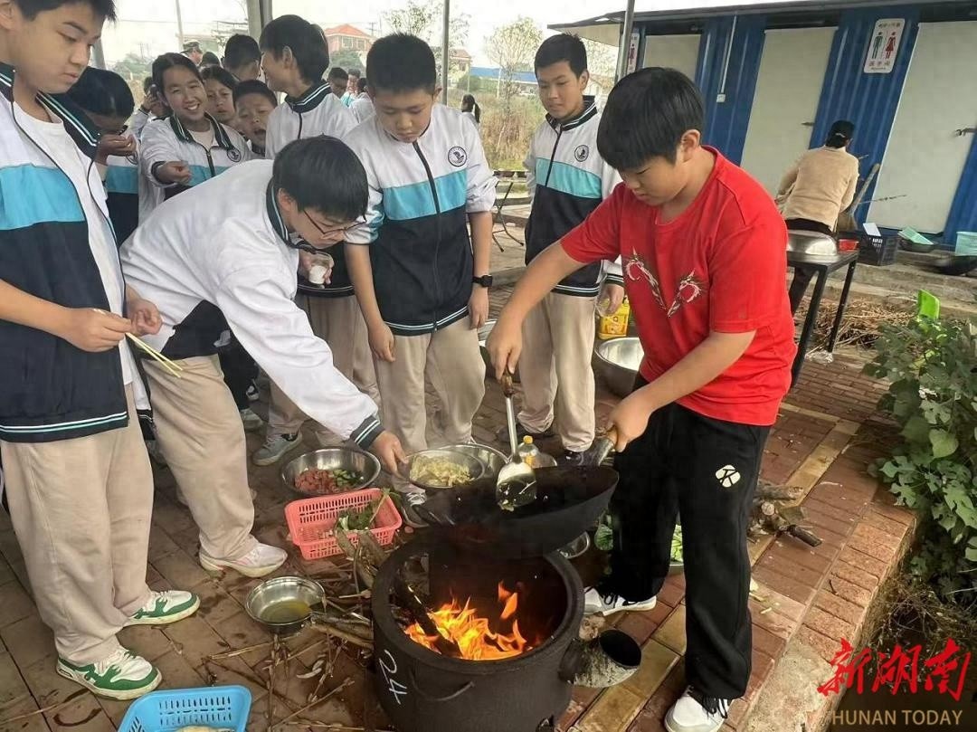 衡阳初中生田间拔萝卜，厨艺大比拼，劳动教育实践活动引爆校园热潮