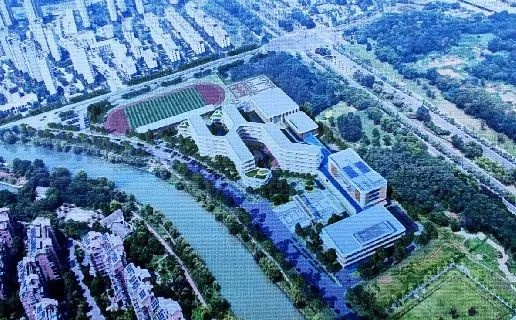 揭秘西区初中校新建工程：现代风格校园即将崛起，文昌路南侧绿化依旧  第2张