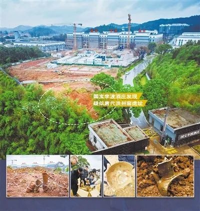 李渡酒庄惊现唐代洪州窑遗址，千年文物重见天日，网友热议：李渡为何总能挖到宝？