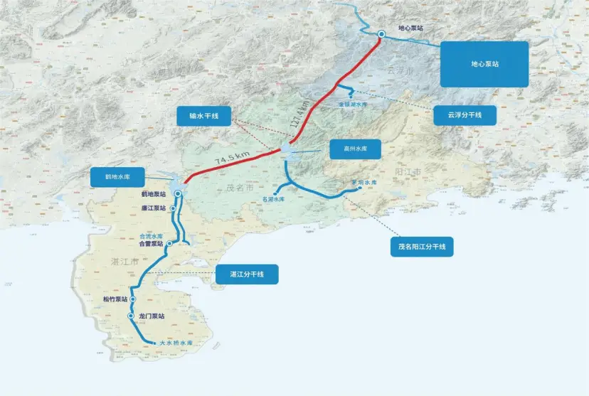 环北部湾广东工程：8年征程，2030年底全线通水，为湛江新增14亿立方米供水