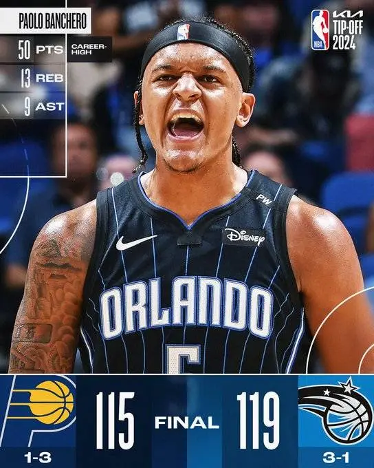 NBA 新赛季首个 50+先生诞生！班凯罗：我快累死了