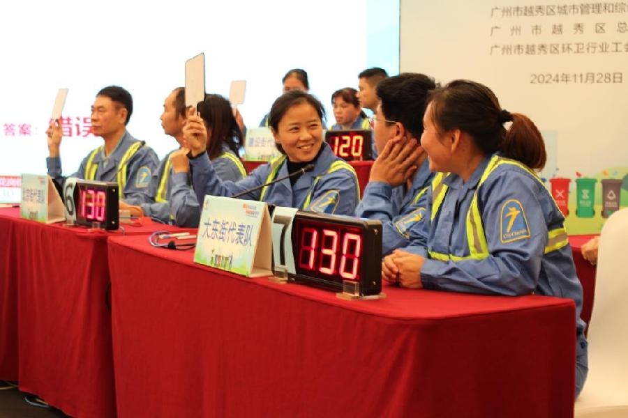183名环卫工人齐聚广州，垃圾分类知识竞赛点燃城市环保热情  第2张