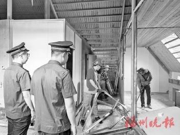 台江区拆除福瑞新村 5 处历史违建，230 多平方米违建灰飞烟灭