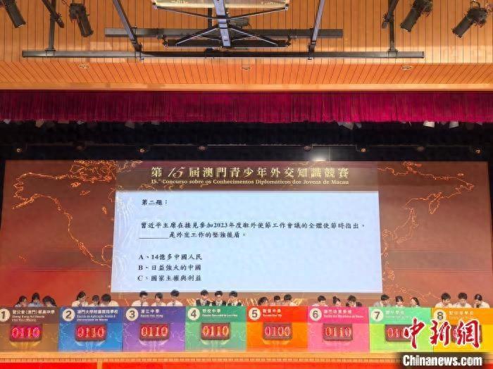 澳门青少年外交知识竞赛总决赛，37 所中学 9000 名学生激烈角逐  第1张