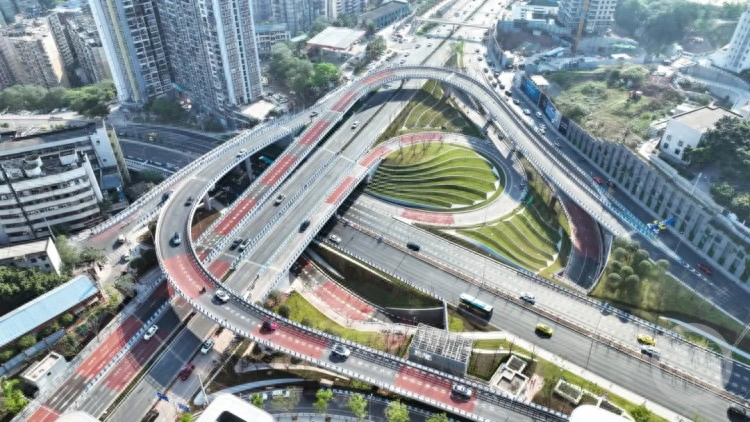 今晚 8 点！重庆观音桥商圈蚂蟥梁立交正式通车，市民出行更便捷  第1张