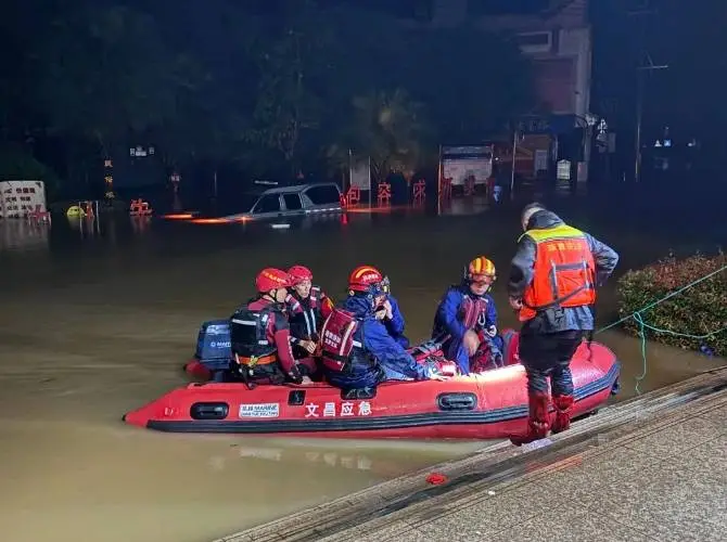 台风肆虐，琼海 123 个村庄被淹，7168 人紧急转移  第2张