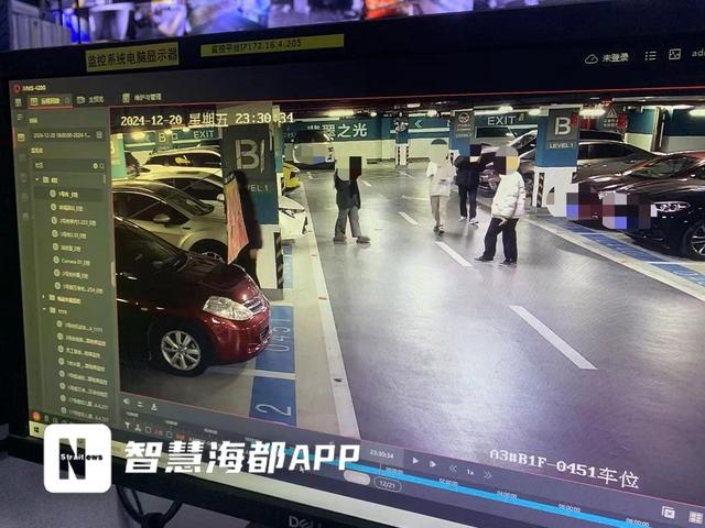 福州万科翡翠之光小区地下车库惊现四名神秘人，六辆车被洗劫一空！安保漏洞何时能堵？  第2张
