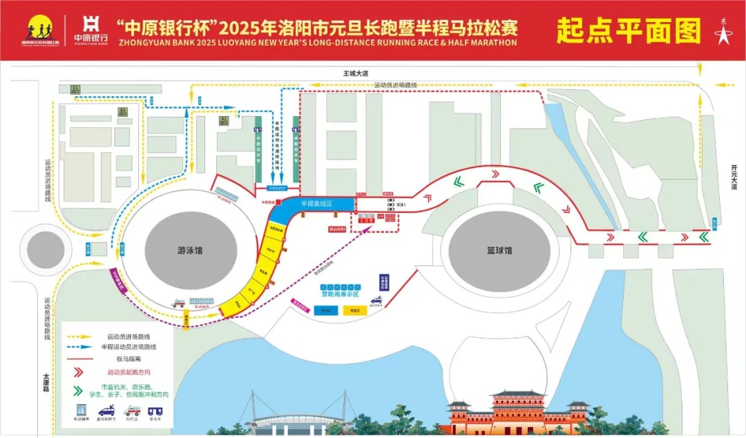 2025年洛阳元旦长跑暨半程马拉松赛：万名跑者齐聚，路线全揭秘  第3张