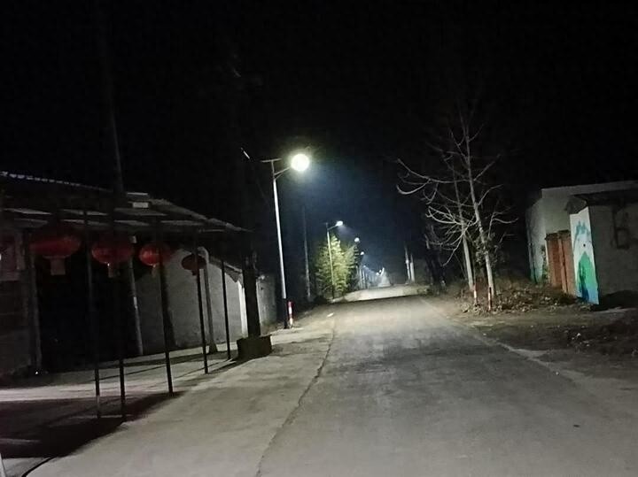 河桥镇临淮村6000米村道亮起200盏暖心路灯，村民夜间出行不再难  第1张