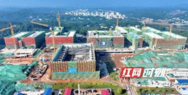 5 个月！长沙市一中（湘江科学城校区）10 个楼栋全部封顶  第1张