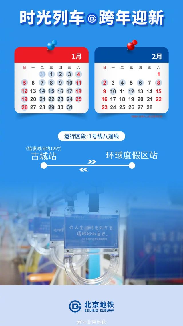 北京地铁时光列车再次上线，满载新年愿望开启2025年新篇章  第2张