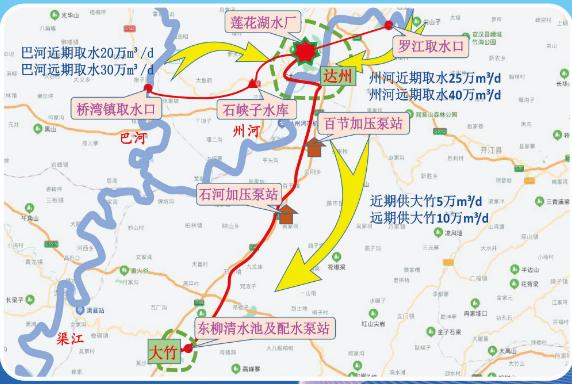 大竹县30万居民喜迎新年大礼：130公里外巴河清水直通家门，历史性时刻见证幸福生活  第2张