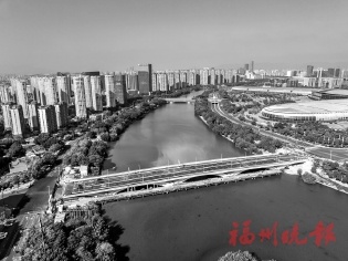 福州仓山区新添316米景观桥，今日通车！缓解会展岛交通压力