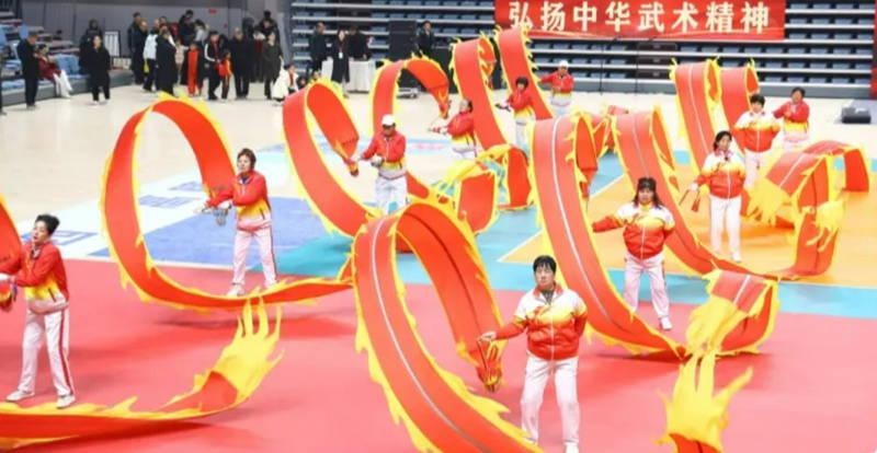 2025年高陵区首届武术展演：300余名武者齐聚，舞龙舞狮、太极拳等传统武术震撼全场  第2张