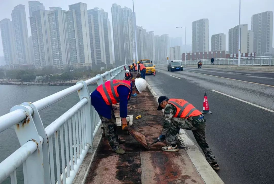 市桥管中心完成鱼梁洲大桥改造！安全与颜值并存，你知道都有哪些亮点吗?  第3张