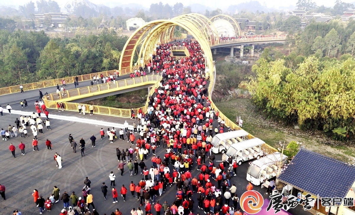 万人健步迎新年，河池园博园为何如此火爆？  第3张