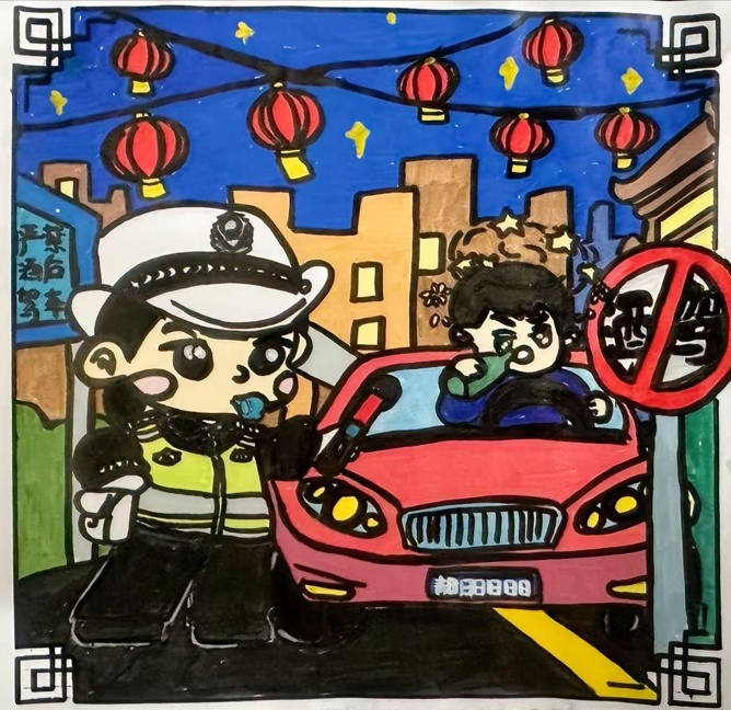 春节安全知识宣传遇瓶颈?看民警手绘作品来破局!  第3张