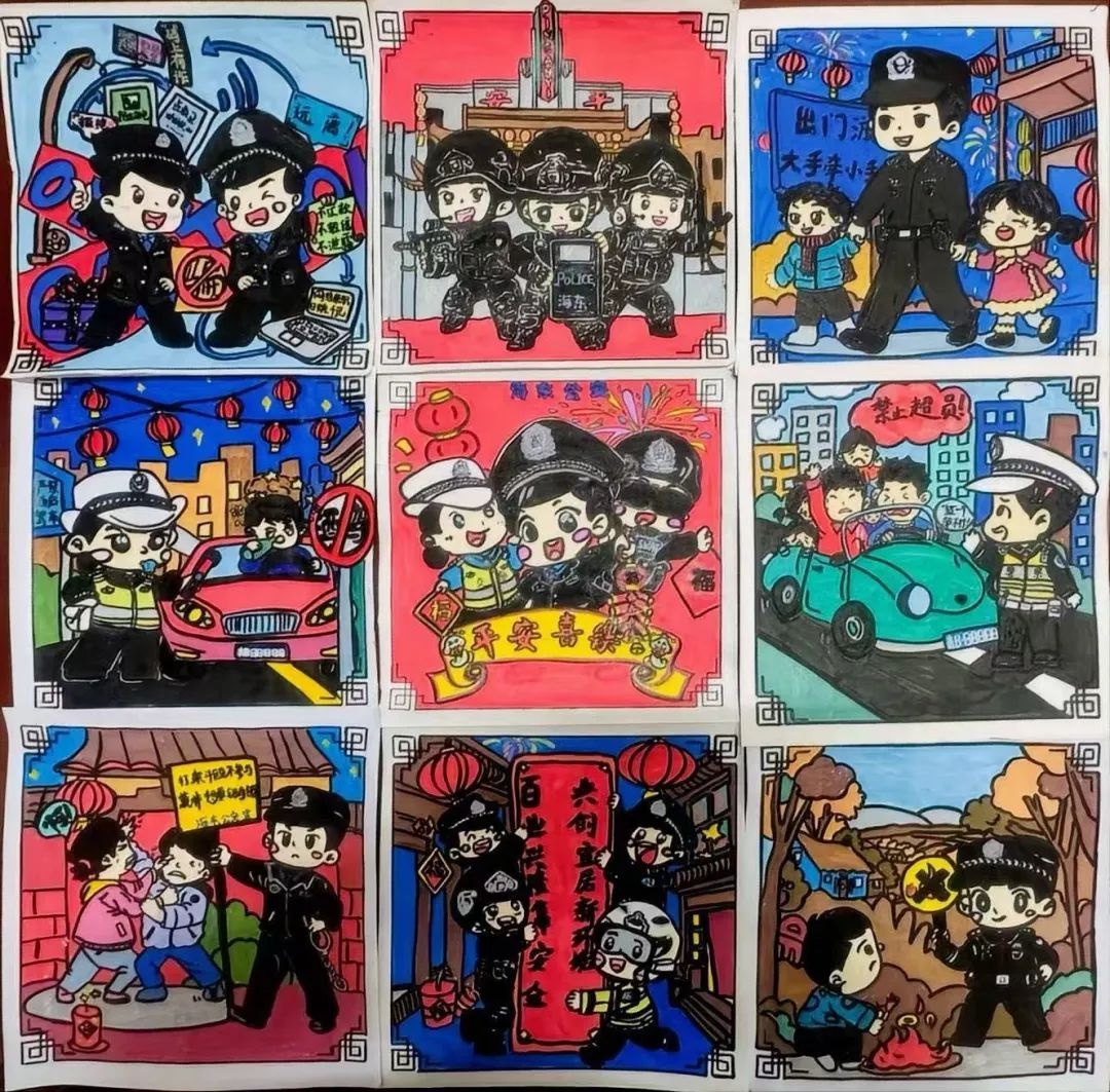 春节安全知识宣传遇瓶颈?看民警手绘作品来破局!  第10张