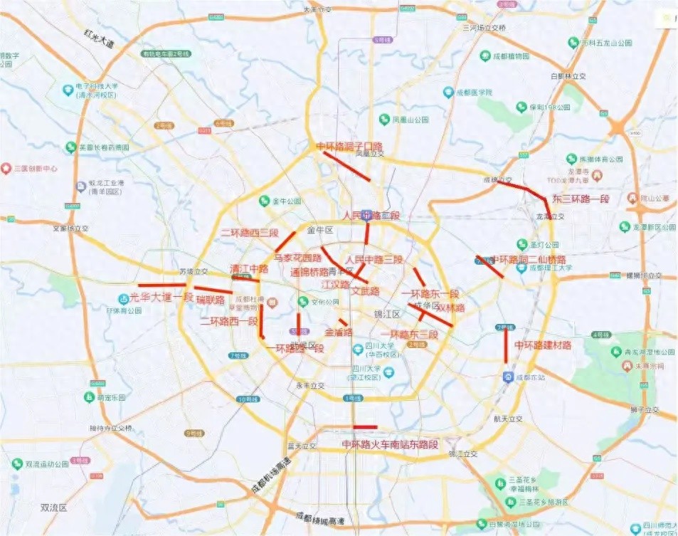 市城管委在 24 条市管道路开展疏路行动，你知道是哪几条吗？