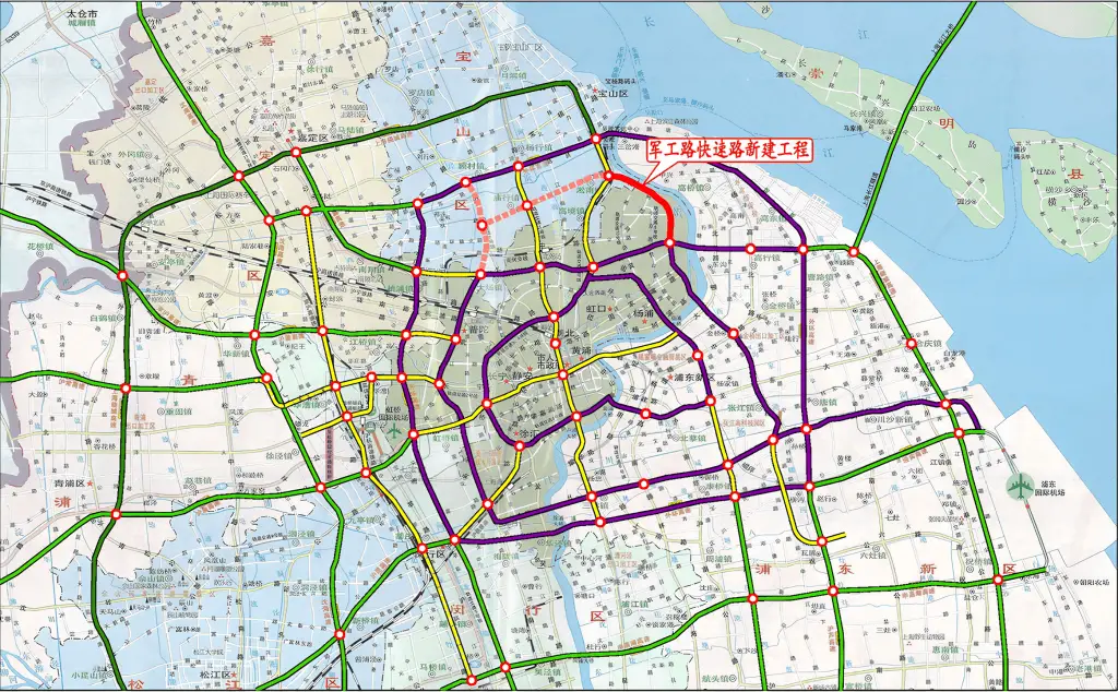 军工路快速路新建工程即将完工！2025年5月能否如期实现中环互联互通？  第3张