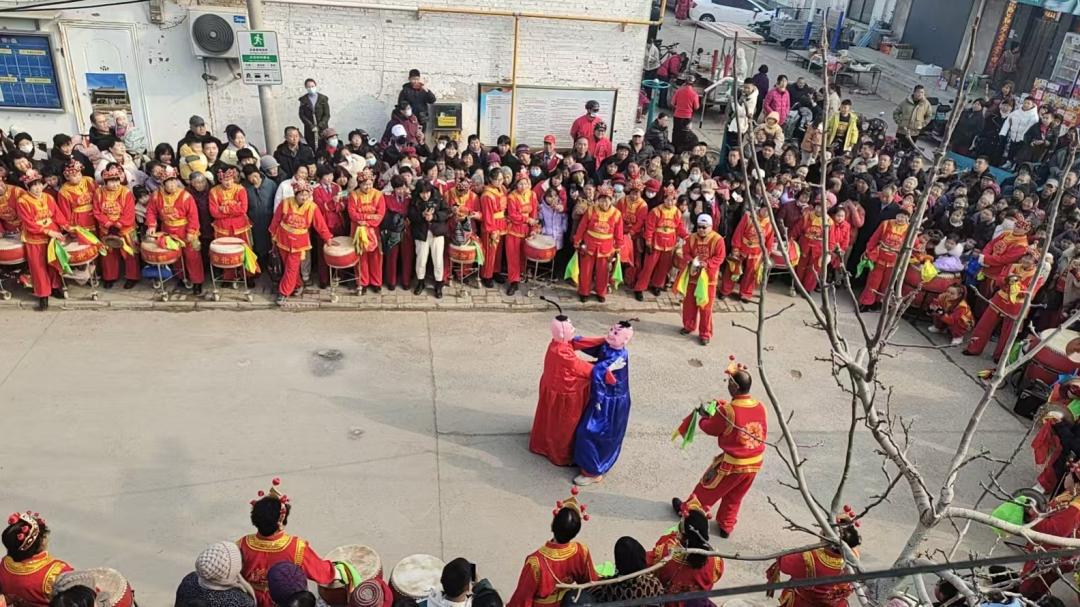 2月2日赵县大吕村百人战鼓庆新春!能不热闹?  第2张