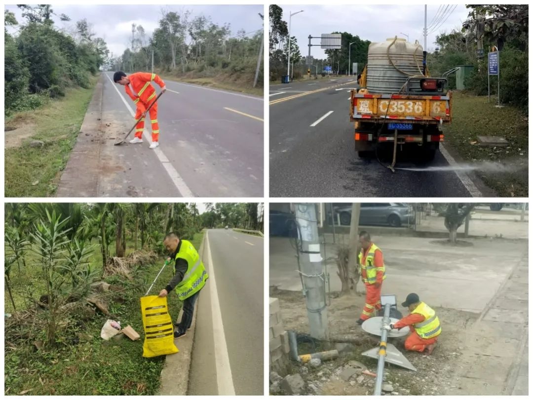 春节返程高峰！国省干线公路安全畅通？海南公路人在坚守  第3张