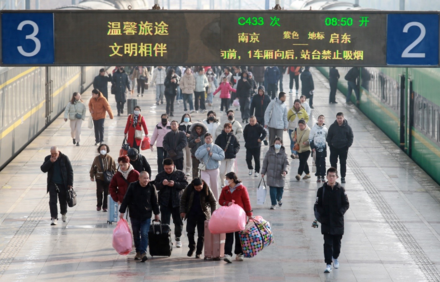 扬州春节假期客流创新高！54.3万人次铁路出行，你也在其中吗？