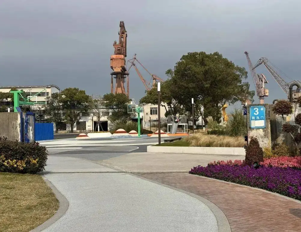 杨浦复兴岛船台公园即将开放，1.3公里滨江岸线等你来探索