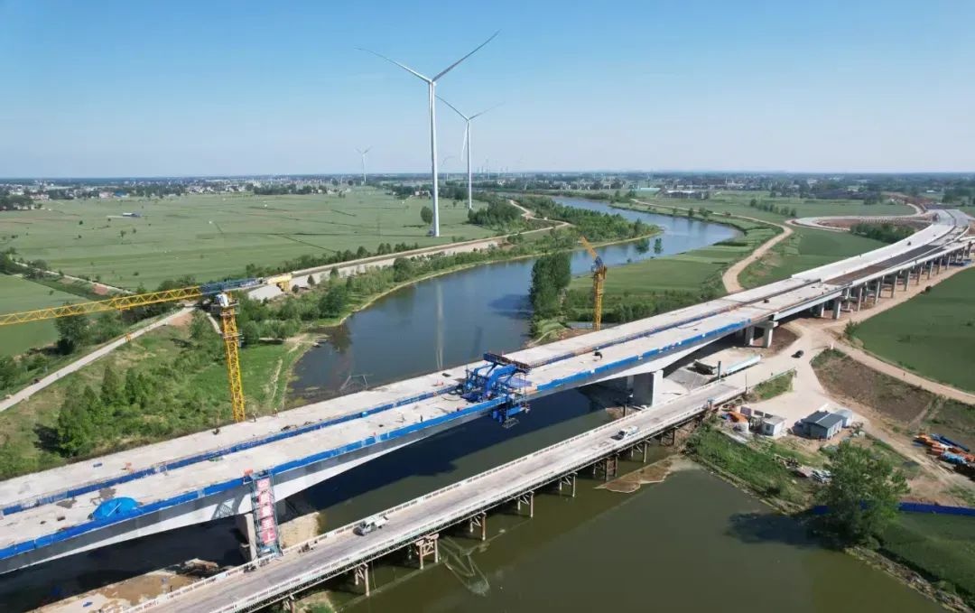 徐淮阜高速阜阳段茨河特大桥成功合龙?9 月通车目标能否如期实现 第2张 徐淮阜高速阜阳段茨河特大桥成功合龙?9 月通车目标能否如期实现 第2张