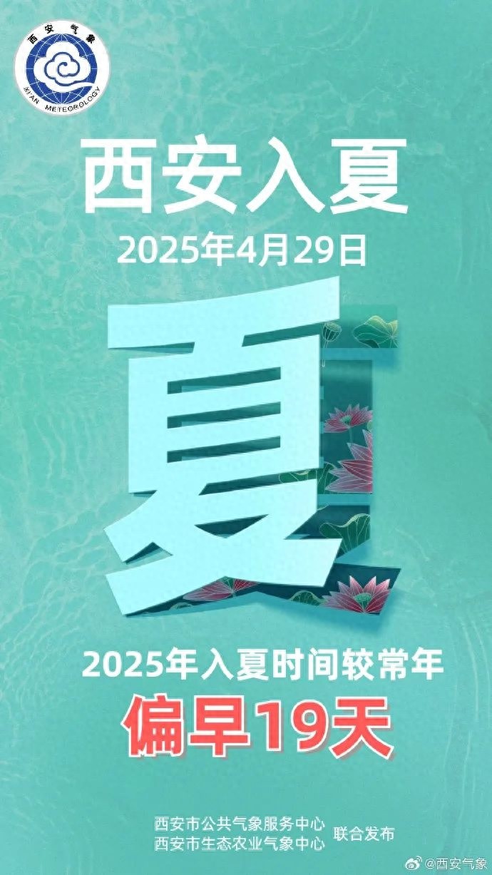 啥？今年西安刚过完冬就入夏，比常年早19天，咋回事