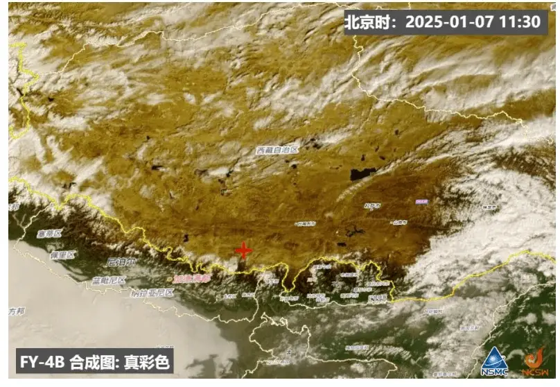 西藏6.8级地震震撼来袭！卫星影像揭示震区惊人变化，你看到了吗？  第1张