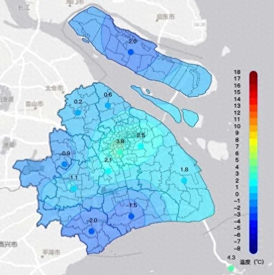 冷空气来袭！上海今晨最低气温仅3.8度，郊区更是零下2度！你准备好了吗？  第1张