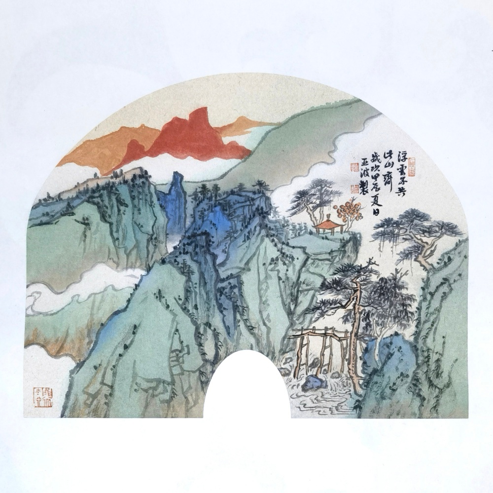 多亚波雄峙河山如何突破传统，描绘出河东圣境的磅礴气势？  第3张