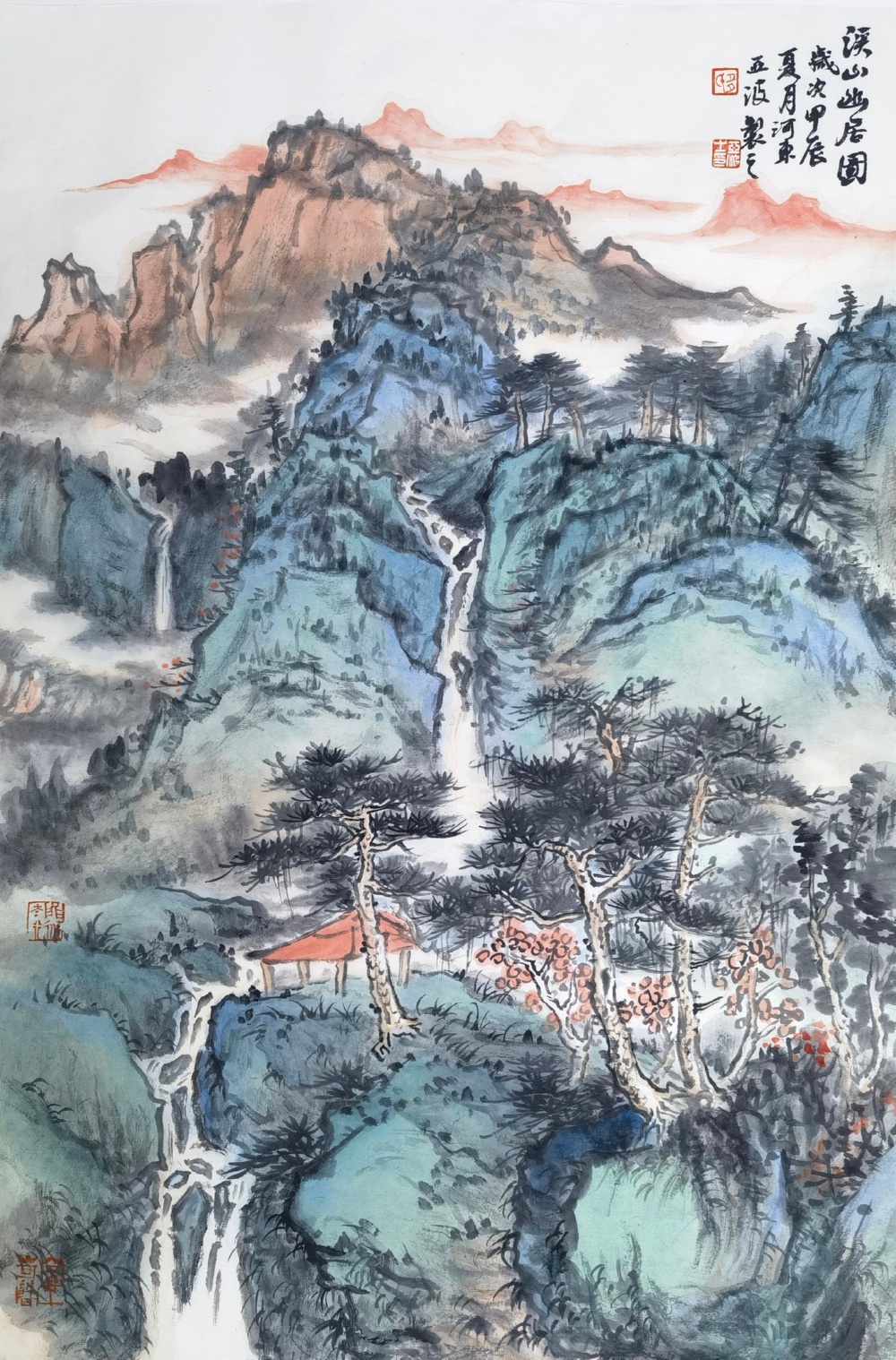 多亚波雄峙河山如何突破传统，描绘出河东圣境的磅礴气势？  第4张