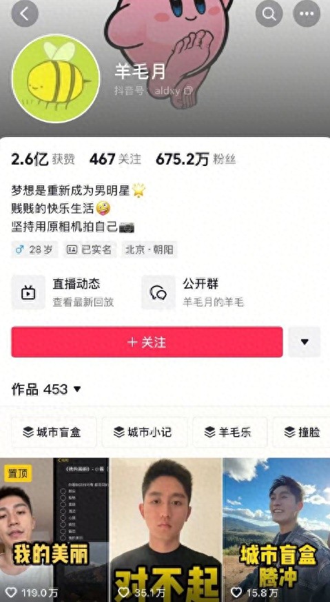 羊毛月账号解封却无新作品，掉粉超200万？