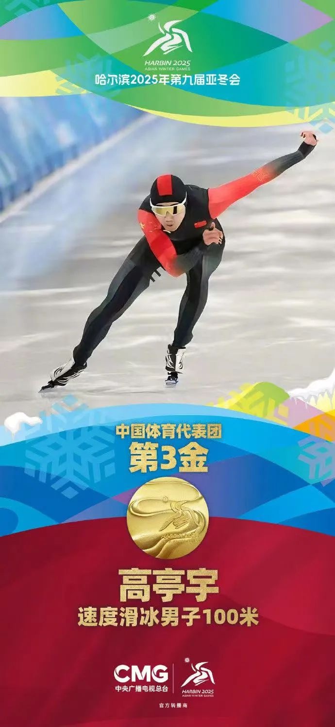 哈尔滨亚冬会中国队狂揽金牌，一天五冠的奇迹是如何炼成的？  第3张