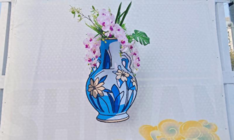 石湾大道围挡变身立体画廊！你见过吗? 快来看看  第1张