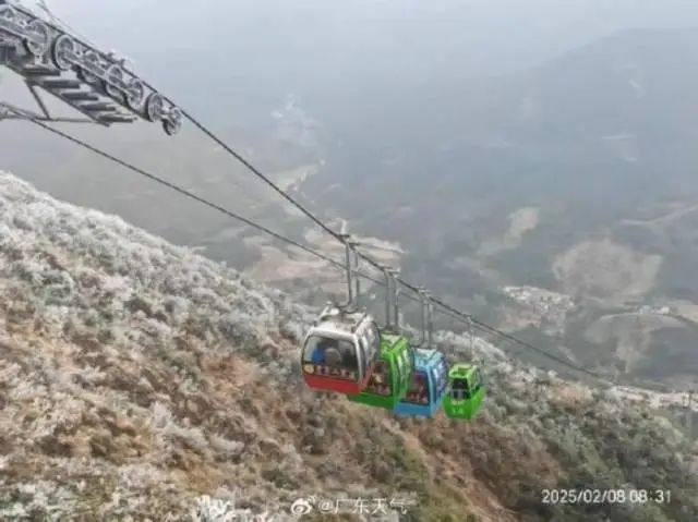 谁说广东不下雪？看粤北雾凇冰挂惊艳亮相  第2张