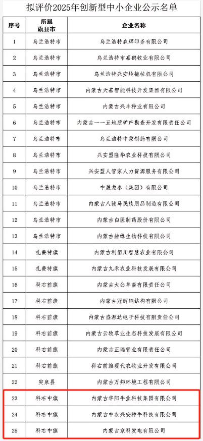 兴安盟2025年自治区级创新型中小企业评审通过率翻番！咋做到的？  第3张