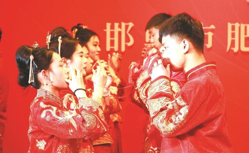 5月7日肥乡区百人集体婚礼！传统中式流程为何能获众人点赞？  第5张
