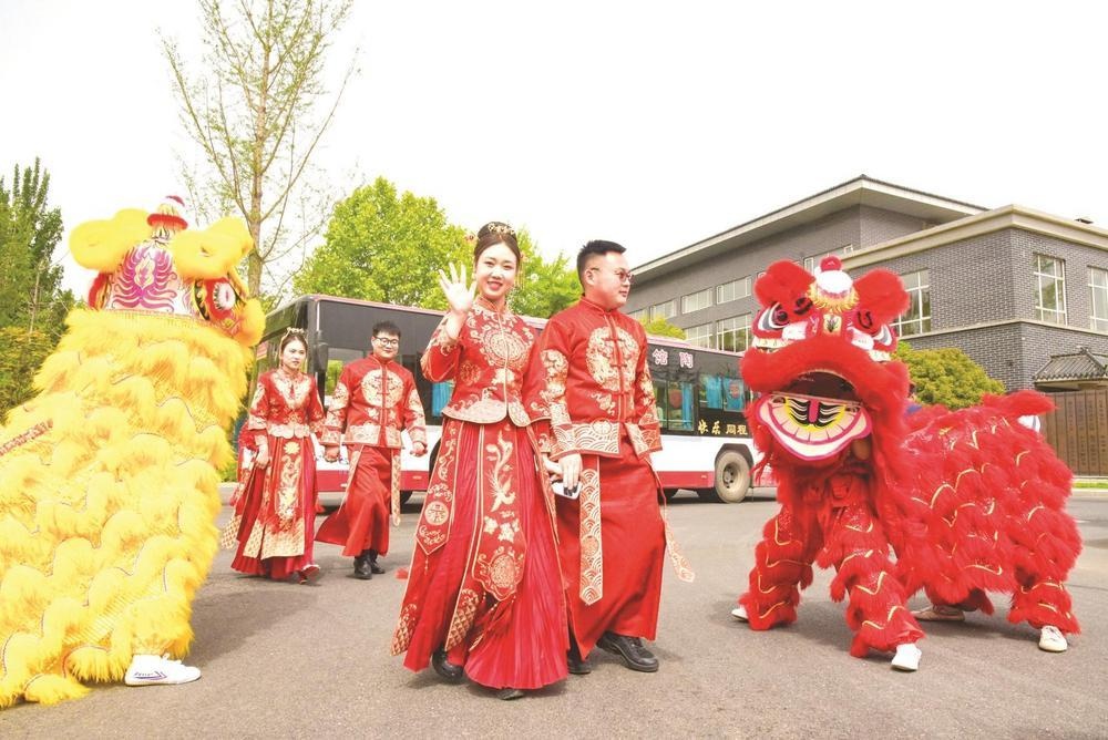 5月7日肥乡区百人集体婚礼！传统中式流程为何能获众人点赞？  第7张